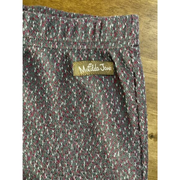 Matilda Jane Heart Soul Pride Kaleidoscope Big Ruffles Knit Pants Gray Red Capri - Picture 3 of 11